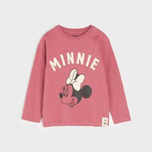 Sinsay - Tričko s dlhými rukávmi Minnie Mouse - Bordový