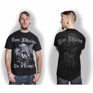 Iron Maiden tričko Sketched Trooper Čierna XL