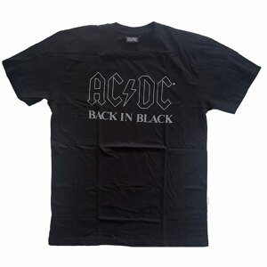 AC/DC tričko Back In Black Čierna XL