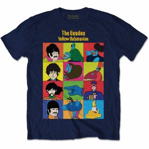 The Beatles tričko Yellow Submarine Characters Modrá XL