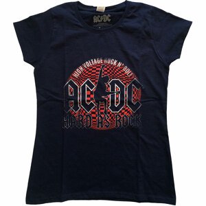 AC/DC tričko Hard As Rock Modrá XS