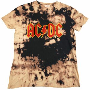 AC/DC tričko Logo Hnedá/čierna S