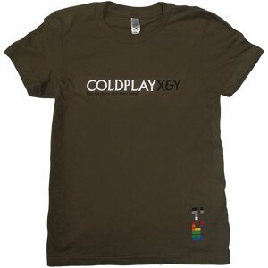 Coldplay tričko X & Y High Up Above Zelená L