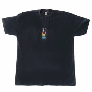 Coldplay tričko Coloured Squares Navy XL