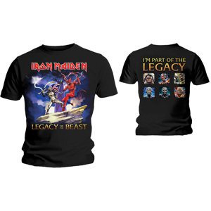 Iron Maiden tričko Legacy Beast Fight Čierna XXL