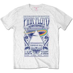 Pink Floyd tričko Carnegie Hall Poster Biela M