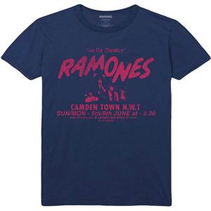 Ramones tričko Roundhouse Modrá XXL