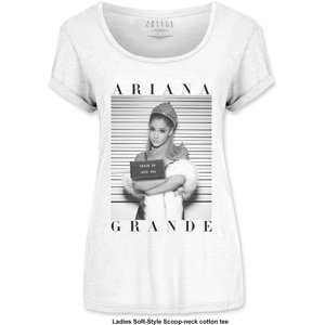 Ariana Grande tričko Mug Shot Biela L