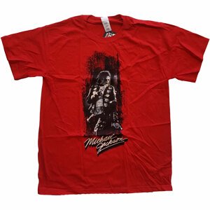 Michael Jackson tričko Street Art Červená S