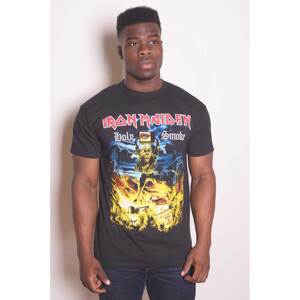 Iron Maiden tričko Holy Smoke Čierna XXL
