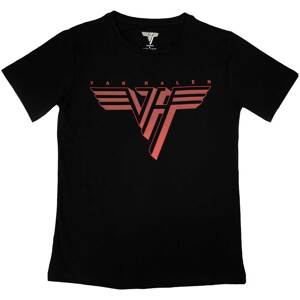 Van Halen tričko Classic Red Logo Čierna M