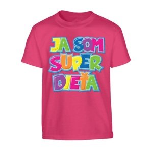 Superdeti tričko Super dieťa Ružová XL