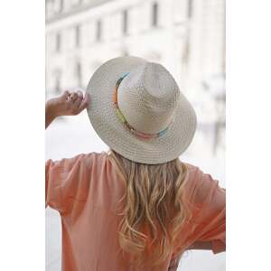 Svetlobéžový slamený klobúk Felicia