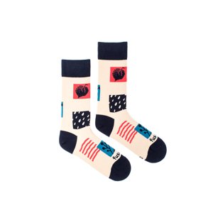 Viacfarebné vzorované ponožky Mozaika