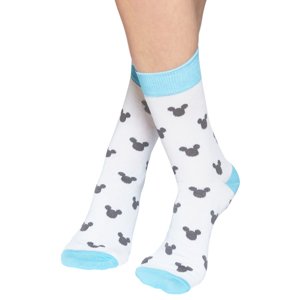 Modro-sivé vzorované ponožky Mickey Socks