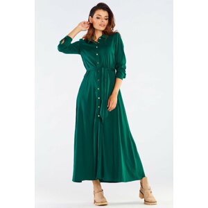 Zelené maxi šaty A451
