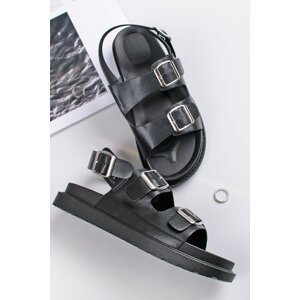 Čierne nízke sandále Agathe