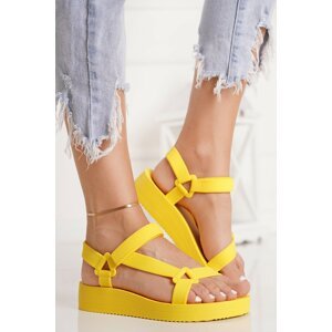 Žlté gumené sandále Holly