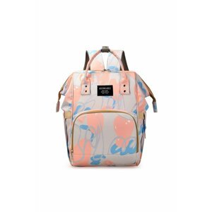 Béžovo-ružový vzorovaný ruksak Melody