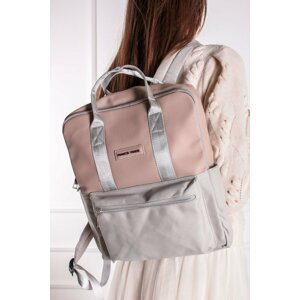 Sivo-ružový ruksak 2-61127