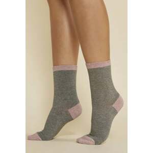 Svetlofialovo-sivé ponožky SW001B