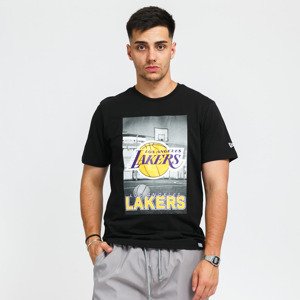 New Era NBA Photographic Tee LA Lakers Black Stone Washed