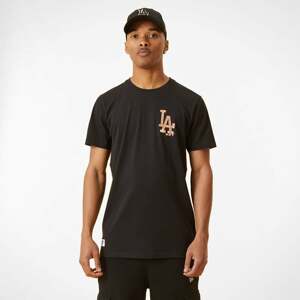 New Era LA Dodgers Metallic Logo Black T-Shirt Black Stone Washed No Length
