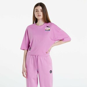 Puma Brand Love Oversized Tee Pink