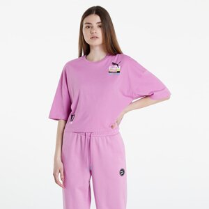 Puma Brand Love Oversized Tee Pink