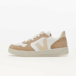 Veja V-10 Ch Leather W Extra-White/ Sable/ Sahara