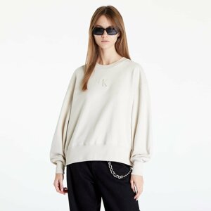 Calvin Klein Back Polaroid Label Sweatshirt Cream