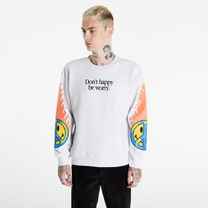 MARKET Smiley Earth On Fire Crewneck Grey