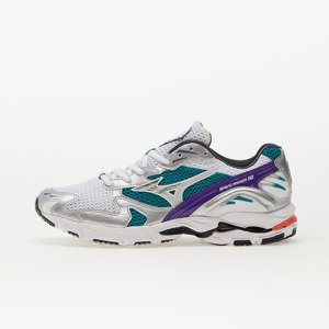 Mizuno Wave Rider 10 White/ Silver/ Teal Blue