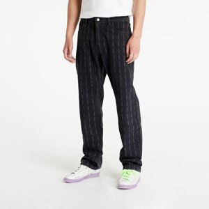 PLEASURES Impact Striped Denim Black