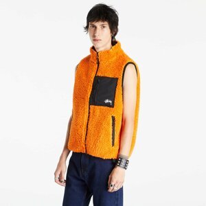 Stüssy Sherpa Reversible Vest UNISEX Tangerine