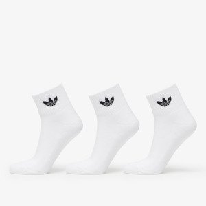 adidas Mid Ankle Socks 3-Pack White/ White/ Black 37-39