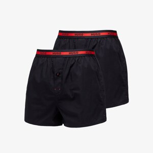 Hugo Boss Woven Boxer Shorts 2 Pack Black