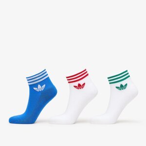 adidas Trefoil Ankle Sock 3-Pack Blue Bird/ White/ White 39-42