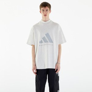 adidas Basketball Tee UNISEX Cream White Melange