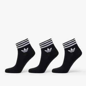 adidas Originals Trefoil Ankle Socks 3-Pack Black/ White 39-42