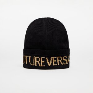 Versace Jeans Couture Basic Macrologo Big Beanie Black/ Gold