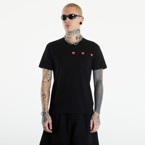 Tričko Comme des Garçons PLAY Short Sleeve Logo Print T-Shirt UNISEX Black XL