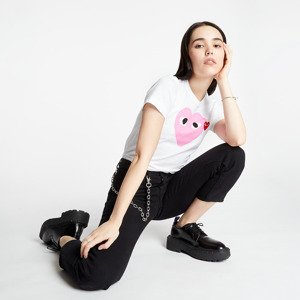 Tričko Comme des Garcons PLAY Tee White/ Pink S