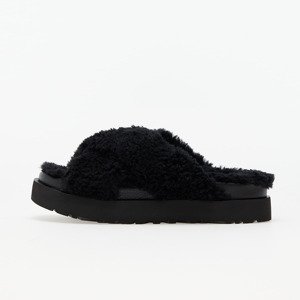 UGG W Fuzz Sugar Cross Slide Black