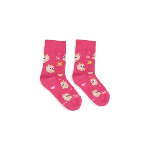 Detské barefoot ponožky Be Lenka Kids - Crew - Unicorn - BubleGum Pink 27-30