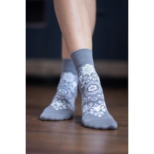 Barefoot ponožky Folk - sivé 35-38